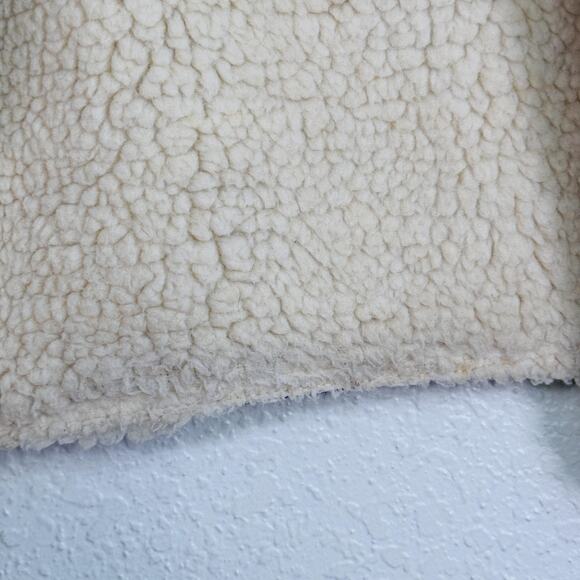 Vintage Levis Vest Mens Medium Denim Sherpa Lined Orange Tab Western Vtg 70s - Picture 9 of 16